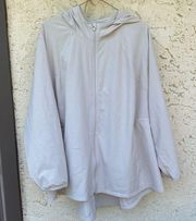 All in motion size 4x tan lightweight activewear jacket plus hooded rain jacket