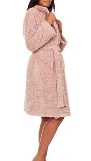 Flora Nikrooz Dusty Rose Pink Teddy Robe