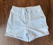 Universal thread highest rise midi light wash denim shorts