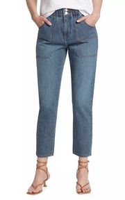 Veronica Beard Jeans. Arya Elasticized Straight-Leg Jeans