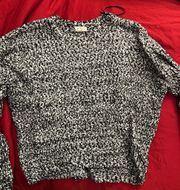 Black And White Speckle Sweater