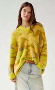 Asher Brushed Pullover Sweater Bright Yellow