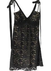 Sweet Storm Black Lace Stretch Dress Size Small