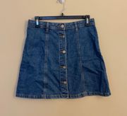 Divided Denim Skirt