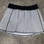 Kyodan - pleated Athletic Skort - Black Striped - PS