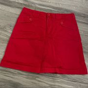 White Stag red skort size 10