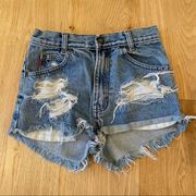 Bugle Boy Jeans Distressed Shorts Size W26