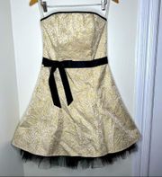 VTG 90s Jessica McClintock for Gunne Sax Strapless Formal Dress Size 7 Prom