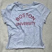 Original League Boston University Womens Size Medium Graphic T-Shirt Top