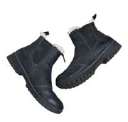 JBU Women’s Eagle Boots Water Resistant Faux Fur Boot Black Size 8.5