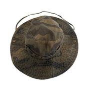 Faded Glory Boonie Hat Green Camo Safari Outdoorsy GorpCore Sz S/M Camouflage