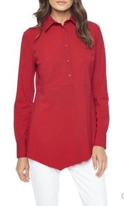 Lysse Redrose Seymour‎ Henley Women’s Nordstrom Button Down Dress Shirt Sz Small