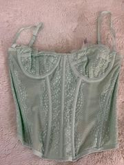 Mint Corset Top