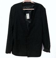 I.N.C  Black Pinstripe Blazer - Size Large - NWT