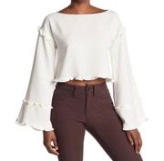 Likely Bell Sleeve Crop Top