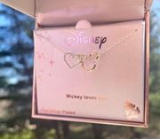 Disney silver and gold Mickey necklace​​​