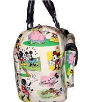 Disney adorable white satchel with black handles and whimsical Disney cartoon!