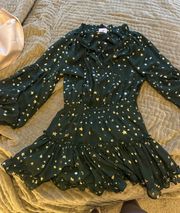 BuddyLove Green Starry Mini Dress