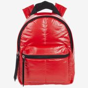 New With Tag  Gwen Mini Red Glossy Backpack RETAILS $110