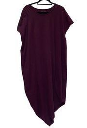 Iconic Geneva V Neck Dress Size US 22 - 24 (Large) Burgundy