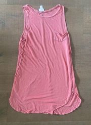 amuse society pink elle sleeveless tee shirt tank dress