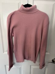 Size Large Rosey Pink Turtleneck Sweater