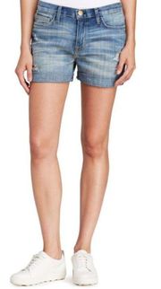 Current/Elliott Boyfriend Roll Shorts Super Loved Destroy Distressed Destroyed