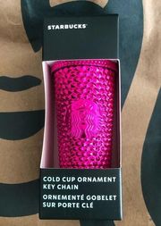 Starbucks Pink Sangria Cold Cup Tumbler Studded Holiday Ornament