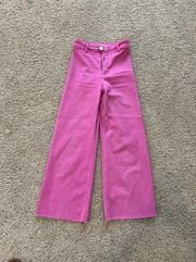 Pink  Marine Straight Wide Leg Jeans Size 2