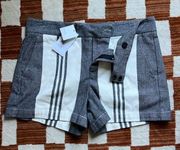 - NWT chambray and white striped shorts