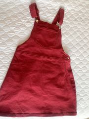 Forever 21 Red Overall Dress