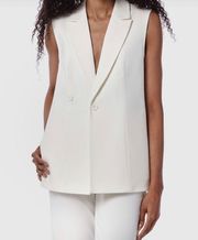 NWT  Maison d’ Amelie Sleeveless White Blazer