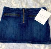 COPY - Dark wash blue Current/Elliott mini skirt medium