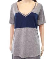 NWT  Cutout Contrast T Shirt M Tee