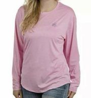 NWT Lauren James Women's Sunblock Long Sleeve Shirt Pink fishing small