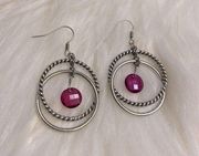 Lia Sophia Pink Raspberry Splash Earrings