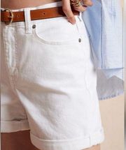 NEW Banana Republic Factory Girlfriend White Denim Short - Size 34/18