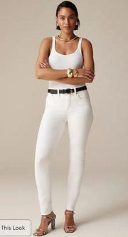 J. Crew 9” Mid-Rise Toothpick Skinny Jean in White Wash Size 28P BQ311 New