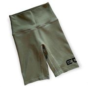 ECHT Green High Rise Biker Shorts 8” Women’s XS