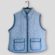 Artisan NY Zipper Front Quilted Vest Size 3X