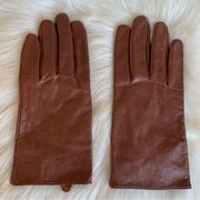 Merona Brown Leather Gloves Size Large/XL