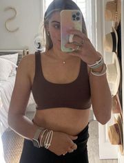 Brown Sports Bra