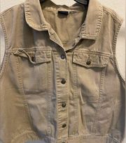 Westbound Women Tan Vest (denim)