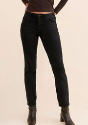 Free People Evie Mid Rise Slim Straight Jeans size 25