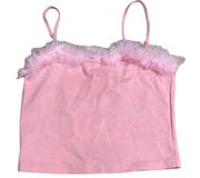 Sugar Thrillz by  Dream Fantasy Marabou Tank in Pink