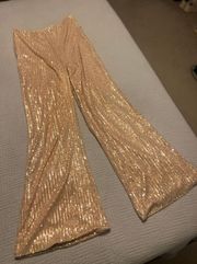 Sequin Flare Pants