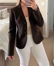 Women’s Brown Single-Breasted Blazer US 6/ Italy 42