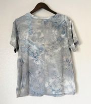 Zella Soft Tie Dye Marble Washed Relaxed Tee X-Small