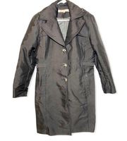 New York Black Trench Style Coat