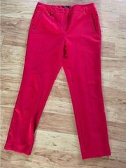 Andrianna papell red dress pants size 8